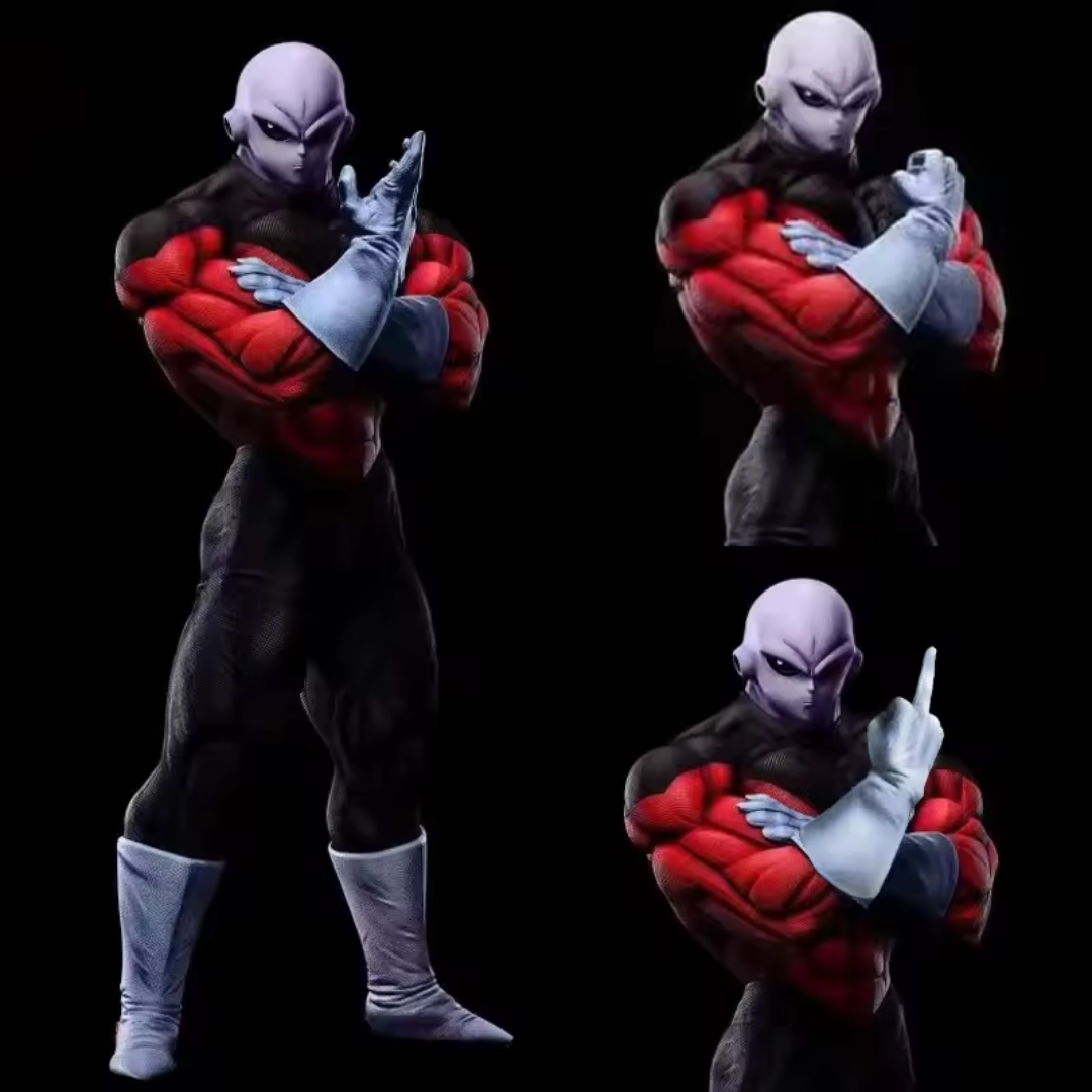 Jiren Dragon Ball Super Figure Three Hands Replaceable 26cm Statue Pvc