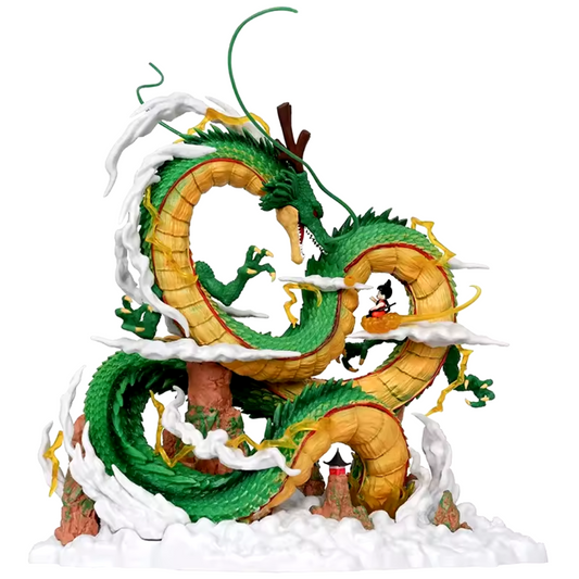 Figura de Dragon Ball Z Shenron y Son Goku Estatua de PVC de 24 cm