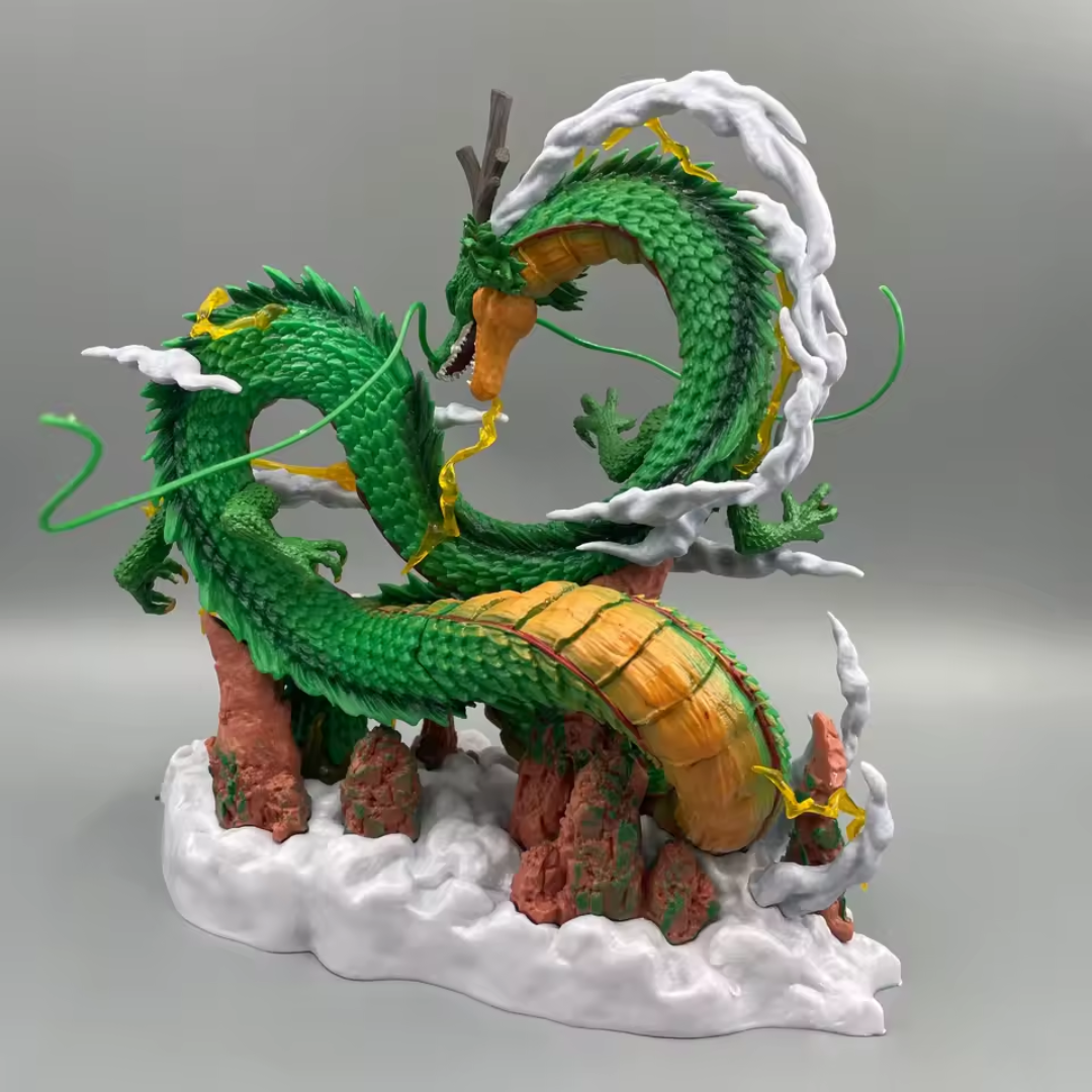 Figura de Dragon Ball Z Shenron y Son Goku Estatua de PVC de 24 cm